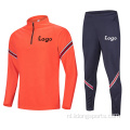 Nieuw kwartier Zip Voetbal Tracksuit voetbaltrainingspak